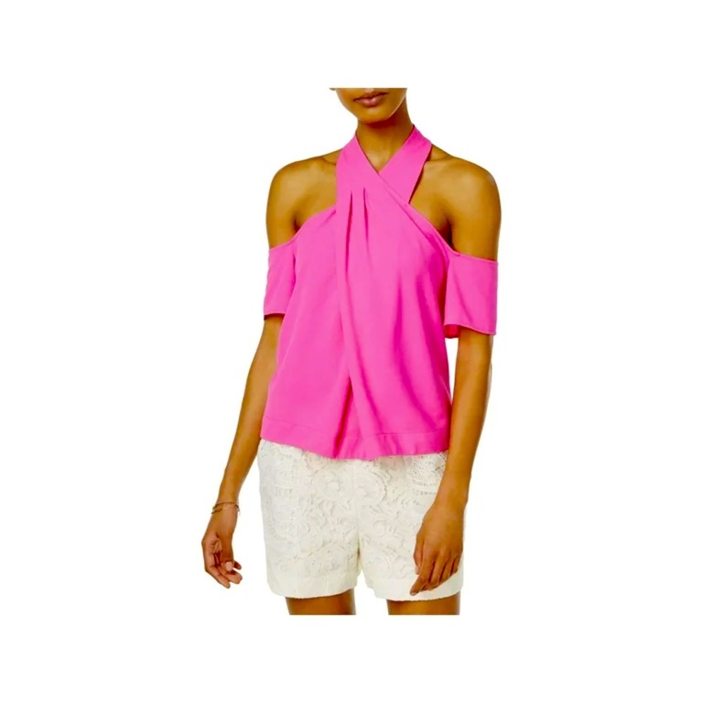 Pink Off-Shoulder Women's Top